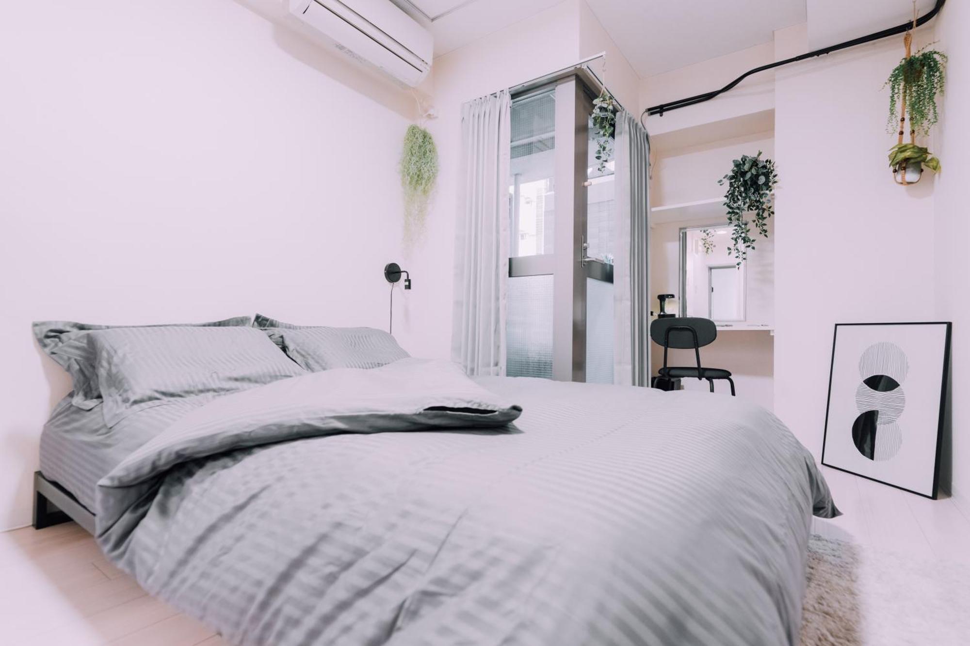 Apartment Minimalist Loft Namba Compact With A 24-hour Gym Ma501 *